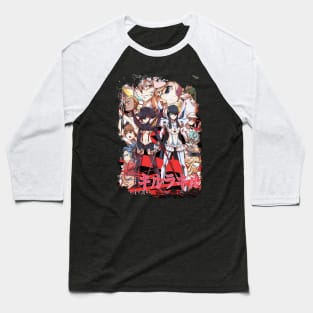 Kill La Kill Kiru Ra Kiru Grunge Border Anime Baseball T-Shirt